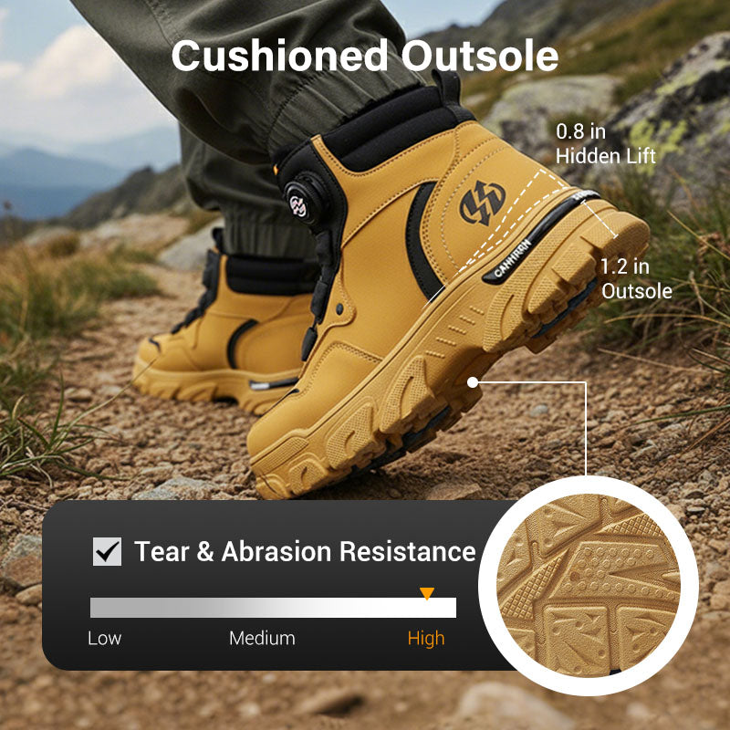 🔥65% OFF🔥Men's Outdoor Swivel Buckle Work Shoes 🔄👞 – Waterproof 💦, Anti-slip 🚶‍♂️, Comfortable , Breathable 🌬️