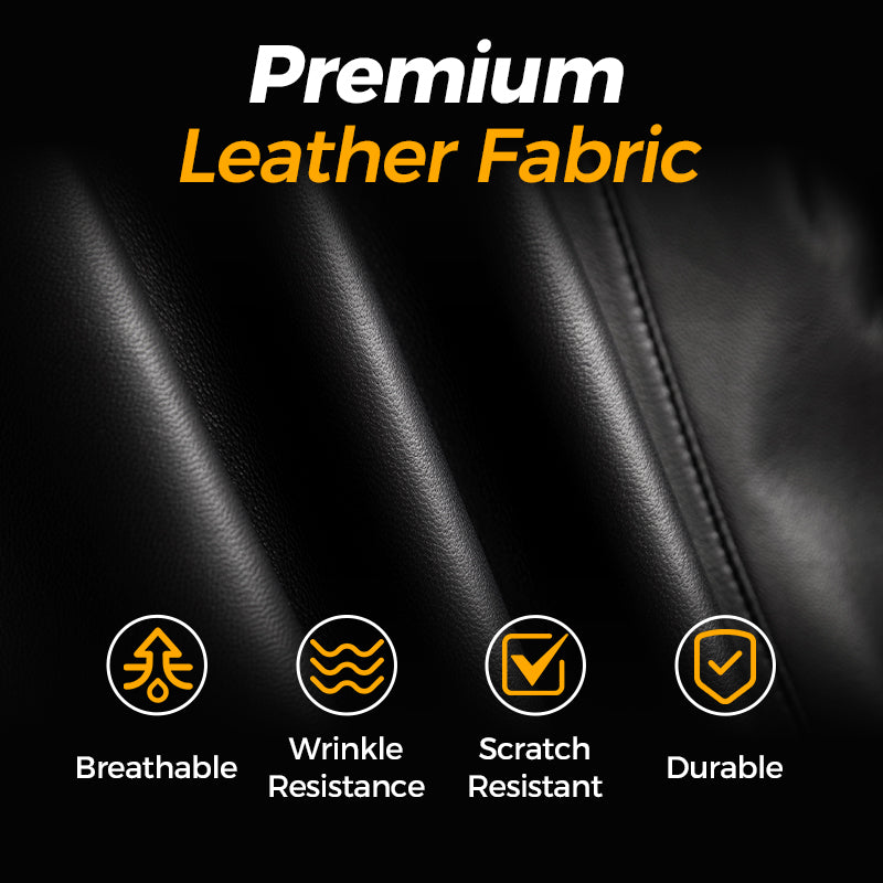 💥Men's Tough Vibe Leather Jacket – Slim Fit Design, Retro Hardware for Biker & Casual Looks