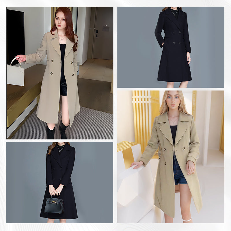 ⏳Limited-time 50% off⏰Women's Elegant Warm Trench Coat🧥