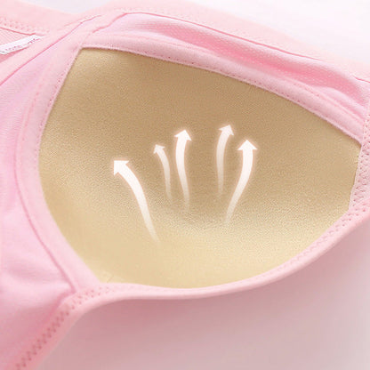 📢📢50 % OFF !!⏰⏰Front Button Breathable Skin-Friendly Cotton Bra