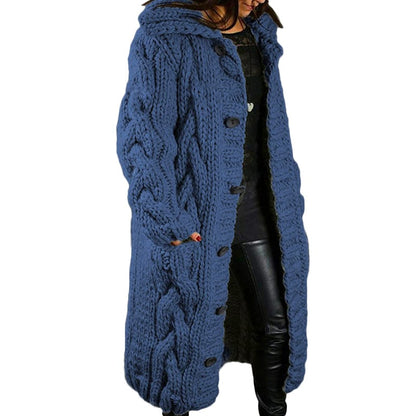 ⏳Limited-time 50% off⏰Knitted Thick Line Sweater Coat🧶🧥