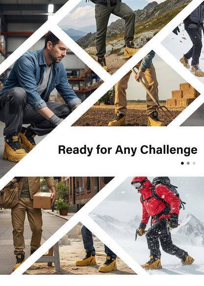 🔥65% OFF🔥Men's Outdoor Swivel Buckle Work Shoes 🔄👞 – Waterproof 💦, Anti-slip 🚶‍♂️, Comfortable , Breathable 🌬️