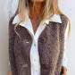 Fall Button Down Kort Warm Vest voor dames