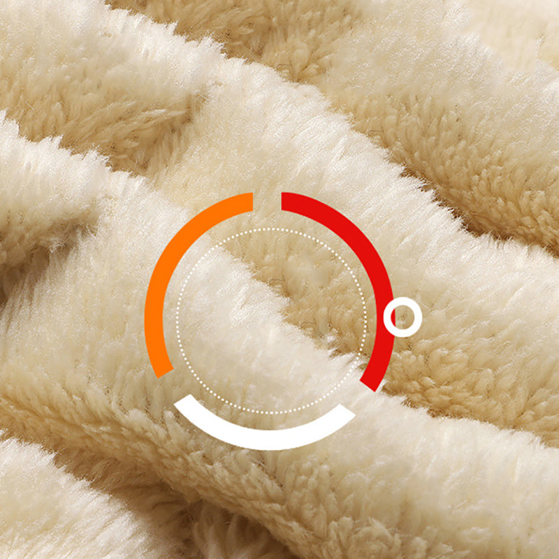 Men's quilted winter jacket with pile lining