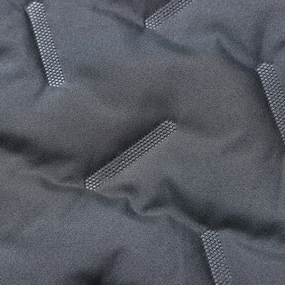 Men's quilted winter jacket with pile lining