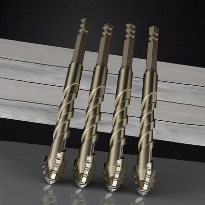 🔥2025 HEISSER VERKAUF🔥 Four-Flute Sawtooth Eccentric Drill Bit 4-PCS Set