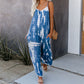 💃Zomeruitverkoop met 50% korting🍃Damesmode Spaghettibandjes Jumpsuit met Print