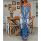 🔥2025 Hot Sale🔥Women’s Retro Print V-Neck Sleeveless Maxi Dress