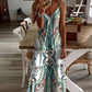 🔥2025 Hot Sale🔥Women’s Retro Print V-Neck Sleeveless Maxi Dress