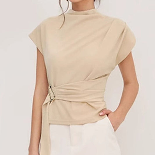 Elegante top met opstaande kraag voor dames