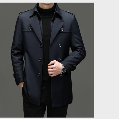 🔥50% discount🔥Men's Medium-Length Trench Coat with Detachable Inner