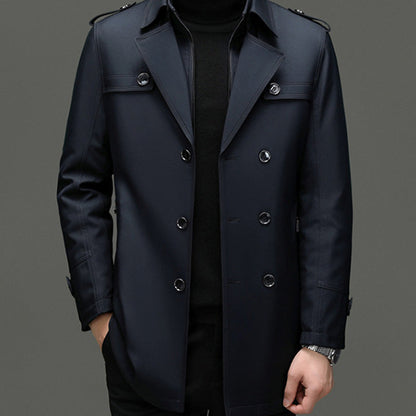 🔥50% discount🔥Men's Medium-Length Trench Coat with Detachable Inner