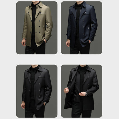 🔥50% discount🔥Men's Medium-Length Trench Coat with Detachable Inner