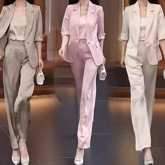 Elegance Afslankende 3-delige set met hoge taille