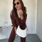 Dames Lange Mouw Revers Top & Broek Set