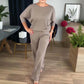 Elegant Lange Cardigan & Top & Broek 3-Delige Set
