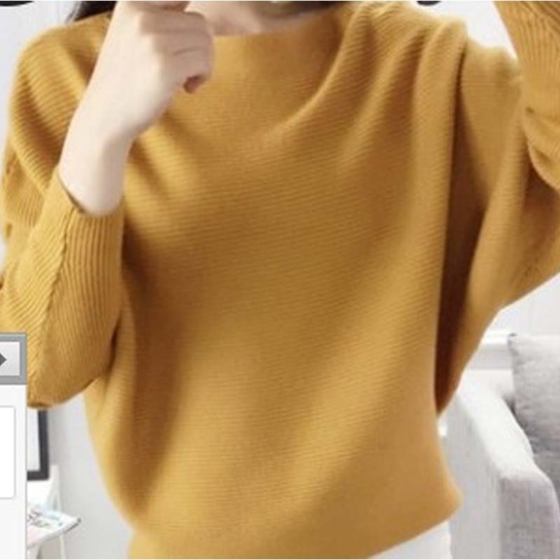 🔥Women's Boat Neck Dolman Sleeve Ribbed Knitted Sweaters🎁