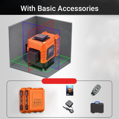 12-lijns zelfnivellerende laserwaterpas met afstandsbediening