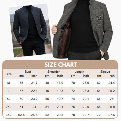 Men's 3D Fit Winter Coat - Thickened Warm Jacket for Casual Outwear