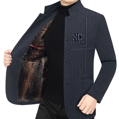 Men's 3D Fit Winter Coat - Thickened Warm Jacket for Casual Outwear