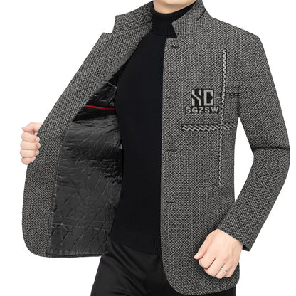 Men's 3D Fit Winter Coat - Thickened Warm Jacket for Casual Outwear