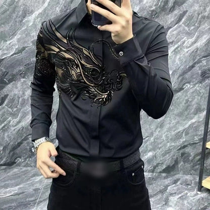 👔 Men’s Slim Fit Printed Shirt – Turn Every Head in the Room!