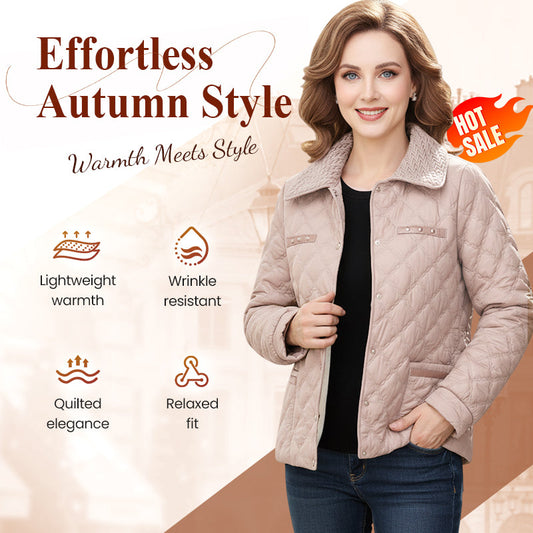 Elegante, warme, comfortabele korte jas voor dames