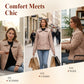 Elegante, warme, comfortabele korte jas voor dames