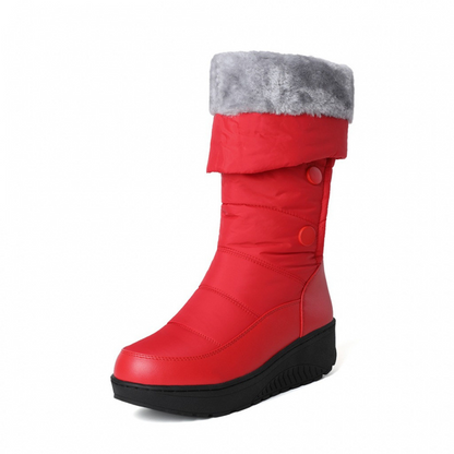 Women's Warm Lined Waterproof Knee-High Snow Boots