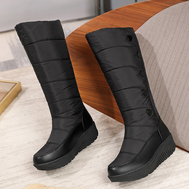 Women's Warm Lined Waterproof Knee-High Snow Boots