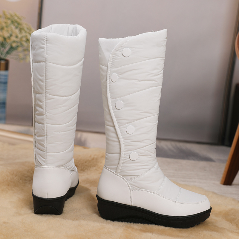 Women's Warm Lined Waterproof Knee-High Snow Boots