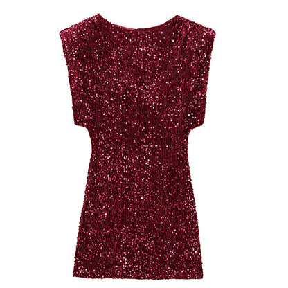 Women’s Sleeveless Sparkly Sequin Dress