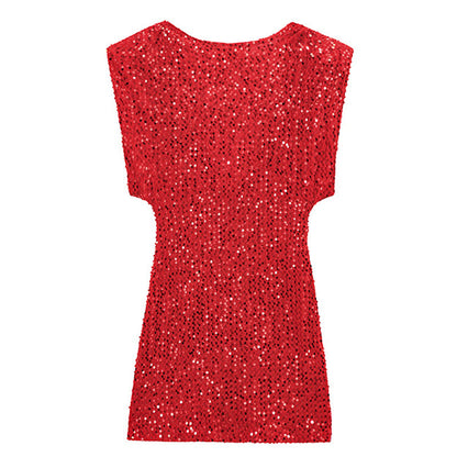 Women’s Sleeveless Sparkly Sequin Dress