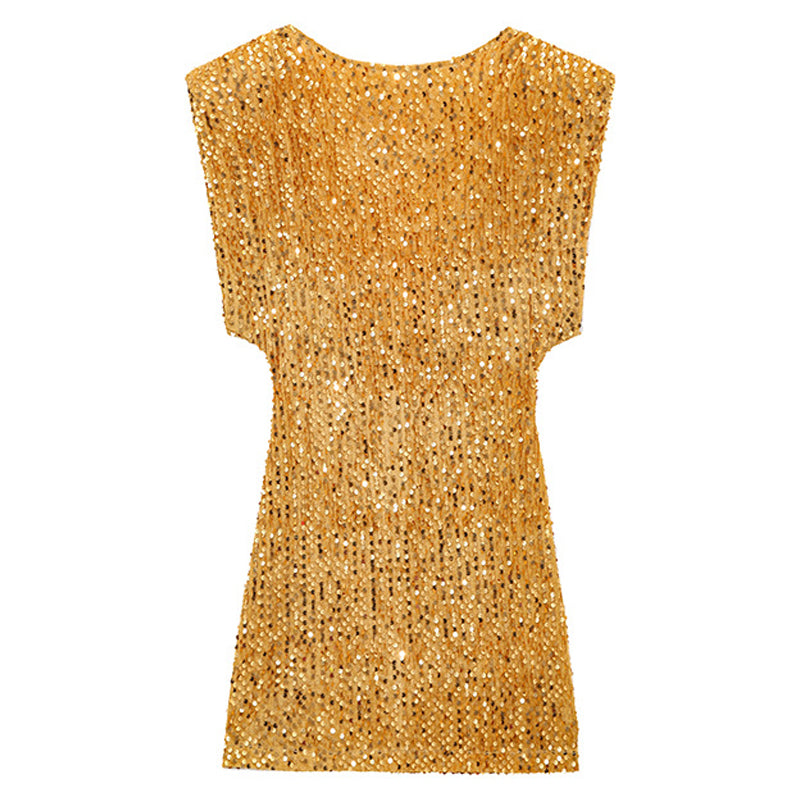Women’s Sleeveless Sparkly Sequin Dress