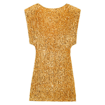 Women’s Sleeveless Sparkly Sequin Dress