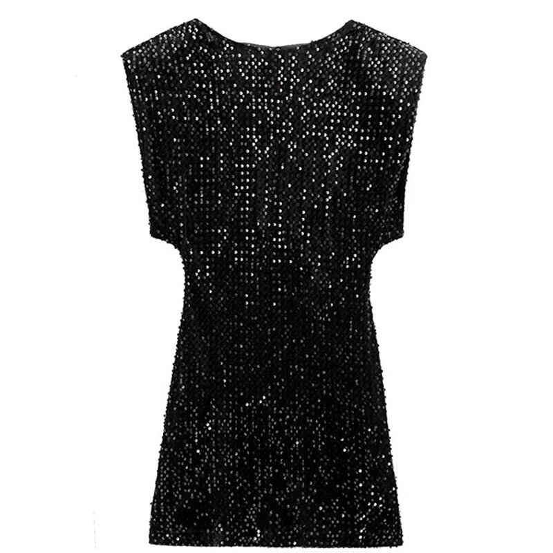 Women’s Sleeveless Sparkly Sequin Dress
