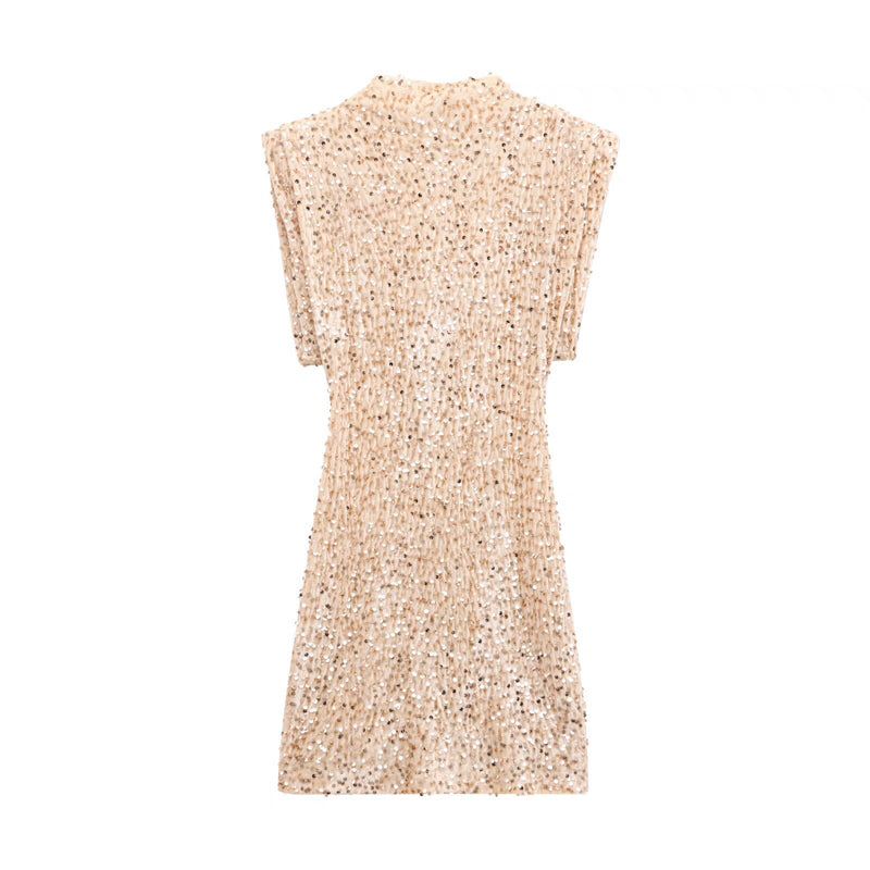 Women’s Sleeveless Sparkly Sequin Dress