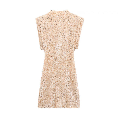 Women’s Sleeveless Sparkly Sequin Dress