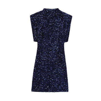Women’s Sleeveless Sparkly Sequin Dress