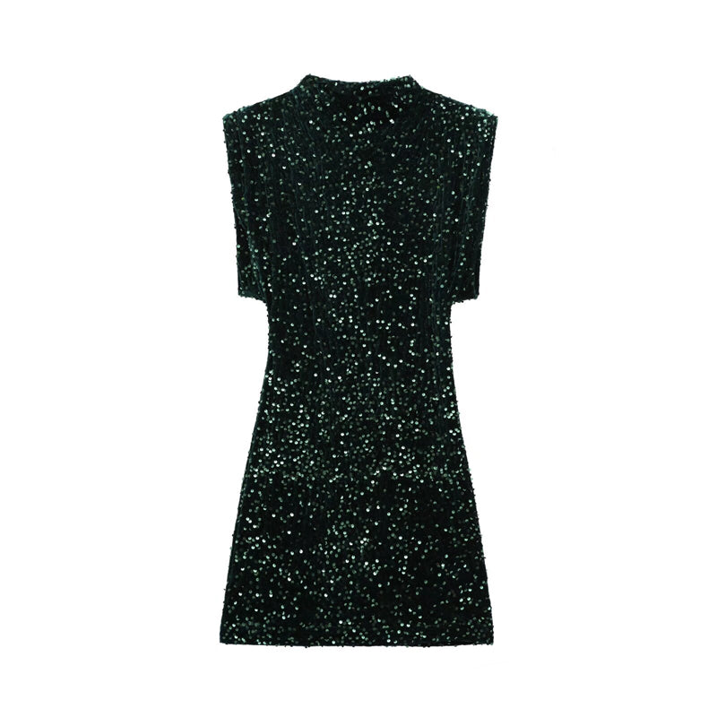 Women’s Sleeveless Sparkly Sequin Dress