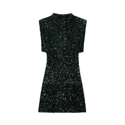 Women’s Sleeveless Sparkly Sequin Dress