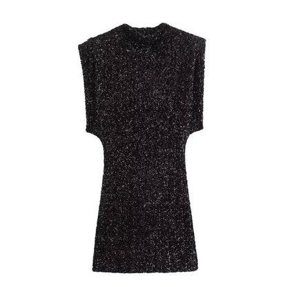 Women’s Sleeveless Sparkly Sequin Dress